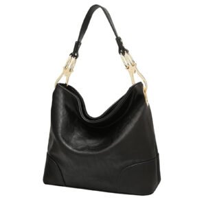 FOXER Womens Faux Leather Hobo Bags Vintage Large Crossbody Shoulder Purse Ladies Tote Handbags