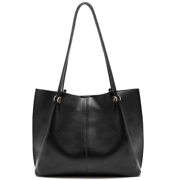 FOXER Genuine Leather Shoulder Bags for Women Large Capacity Women's Tote Top-Handle Handbags with 2 Ways