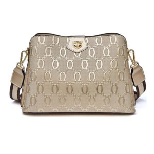 FOXER Cowhide Leather Corssbody Bags for Women with Adjustable Strap Trendy Shoulder Purse Lightweight Zipper Magnetic