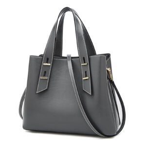 FOXER Crossbody Bags for Women Medium Size Top Handle Purses Oil-Waxed Leather Satchel Handbag Magnetic Zipper