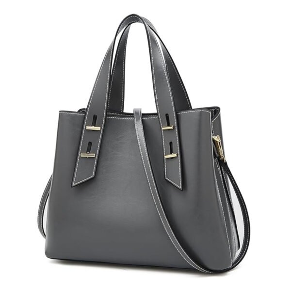 FOXER Crossbody Bags for Women Medium Size Top Handle Purses Oil-Waxed Leather Satchel Handbag Magnetic Zipper