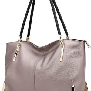 FOXER Large Capacity Tote Handbags for Women, Women's Top-handle Bags Fashion Shoulder Bags Purses Minimalist design