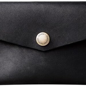 Mini Envelope Wallet for Women – Handmade from the Finest Full-Grain Hides – Features Two Interior Pockets with Secure Snap Closure – Black